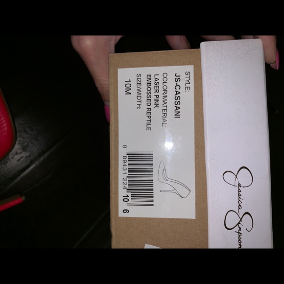 ❌SOLD! ❌NWOT Jessica Simpson laser pink heels - Picture 5 of 5